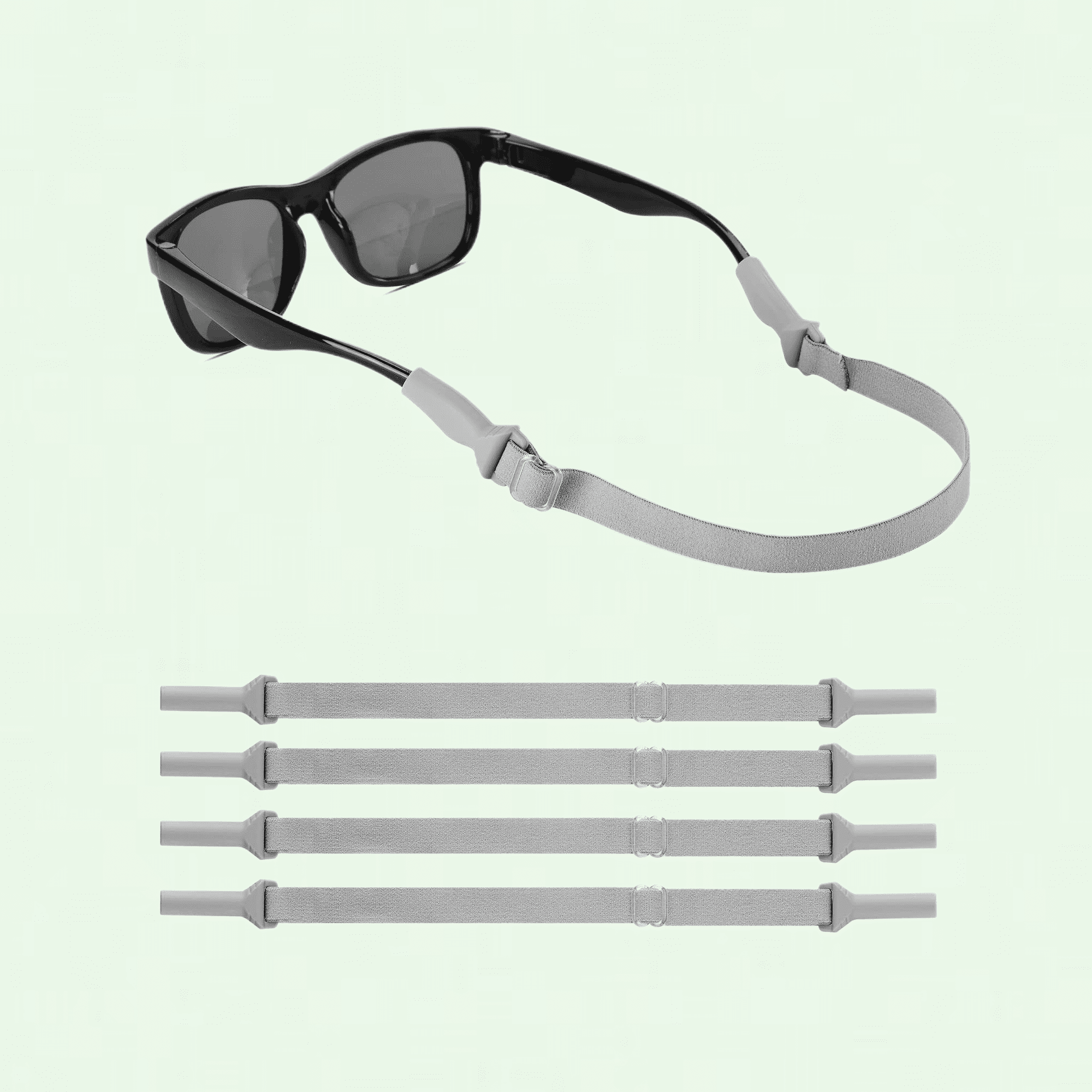 Silicone Sports Sunglasses Strap with Glasses Frame Holder Chain Rope ...