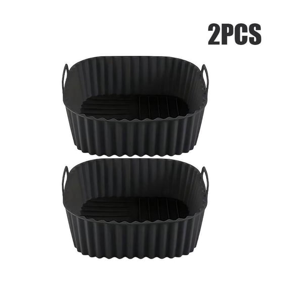 Silicone Square Baking Liner for Air Fryer – Heat-Resistant Non-Stick Reusable Kitchen Insert,2Pcs