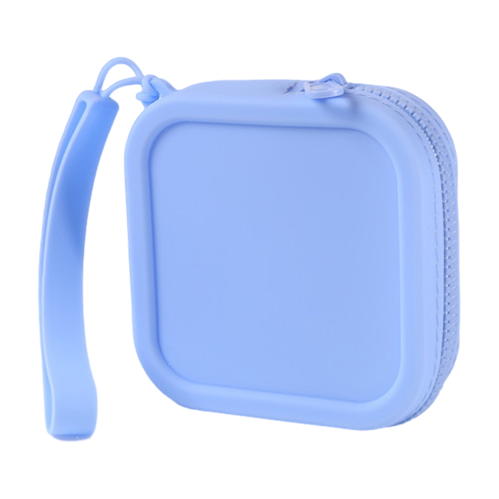 Silicone Square Purse Small Earphone Bag Small Coin Bag Wallet Portable ...