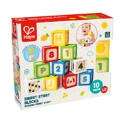 Hape Stacking ABC/123 Blocks Learning and Education Infant Toy Stack Silicone & Wood Blocks