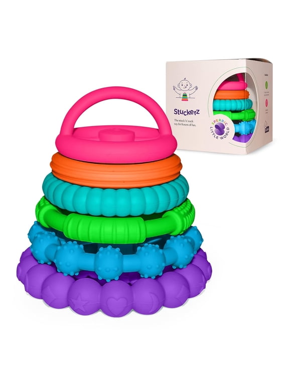 Silicone Stacking Rings Baby Toy | Soft Silicone Baby Stacking Teething Toys | Interactive and Fun Stacking Rings | Teeth Soothing Developmental Stacking Ring Toys for Babies Boy, Girl, Multicolor