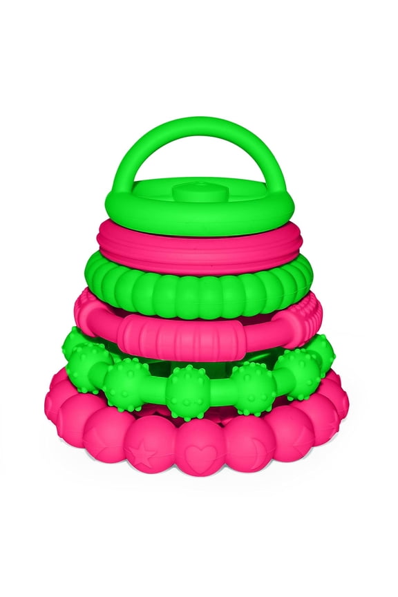 Silicone Stacking Rings Baby Toy | Soft Silicone Baby Stacking Teething Toys | Interactive and Fun Stacking Rings | Teeth Soothing Developmental Stacking Ring Toys for Babies Boy, Girl, Multicolor