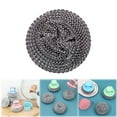 thumbnail image 1 of Silicone & Stainless Steel Scrub Brush with Handle,Non-Scratch Pot & Pan Cleaner for Kitchen & RV,Ergonomic Dishwashing Scrubber with Strap,Cleaning Brush,Silver,1PC, 1 of 10