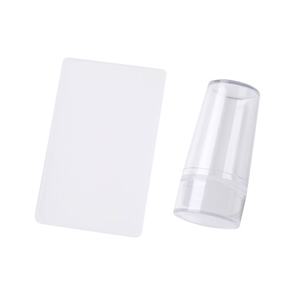 Silicone Stamp French Tip Tool for Manicure with Scraper and Transparent Jelly Design having Accurate Edge being Long lasting and allowing Easy Pattern Transfer complete kit for nail art enthusiasts