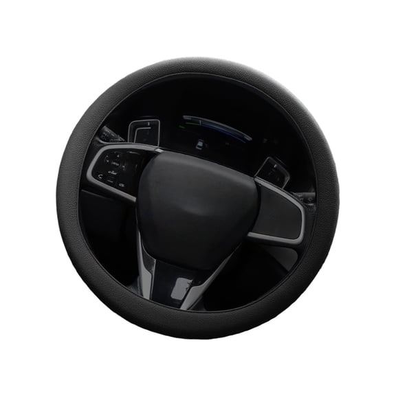 Silicone Steering Wheel Cover Stretchable Elastic Installation Heat Cold Resistant Surfaces for 14'' 15'' 16'' Wheels