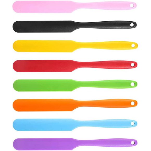 Silicone Stir Sticks Heat Resistant Cake Cream Butter Spatulas Mixing Batter Scraper Non-Stick Flexible Baking Spatula, as the picture shows