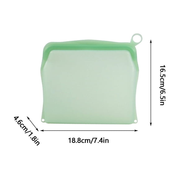 Silicone Storage Bags Reusable Leakproof Seal,Food Grade Freezer Snack Container Bag,Fruit Vegetable Meal Prep Organizer,Kitchen Travel Storage Eco Friendly,Washable Durable Airtight Zip Pouch