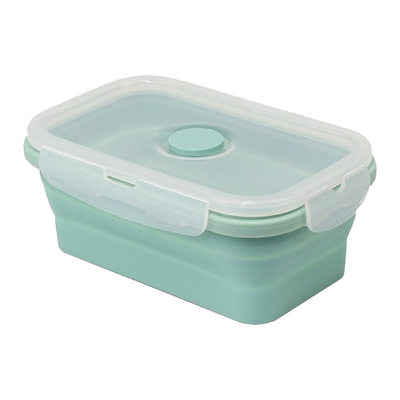 Silicone Storage Containers With Lids Microwave Freezer Saving Design For Kitchen Travel And Meal Prep(350ml, Dark Green)