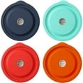 thumbnail image 1 of Silicone Storage Cover Lids Replacement for Pyrex 7200-PC 2 Cup Glass Bowls and Anchor Hocking Round Containers 4 Pack, 1 of 9