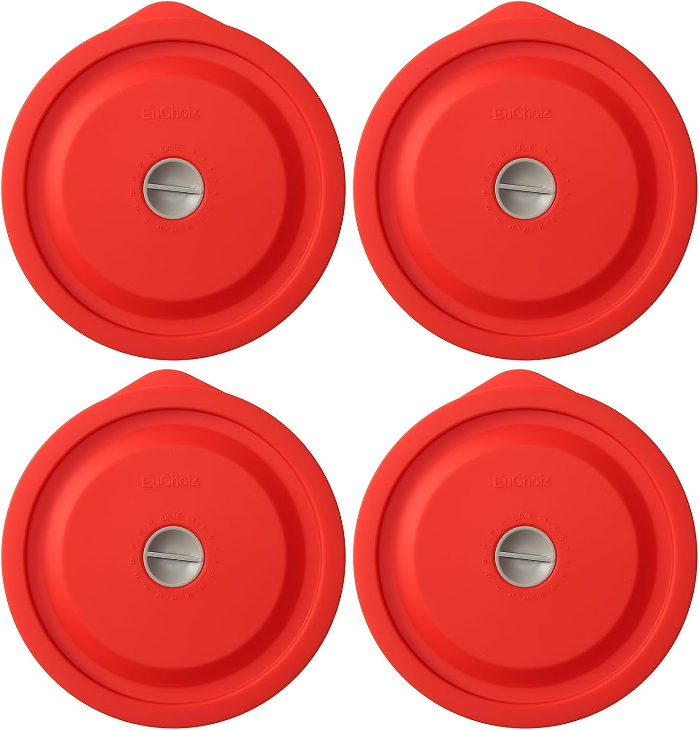 Silicone Storage Cover Lids Replacement for Pyrex 7201PC 4 Cup Glass Bowls and Anchor Hocking