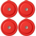 thumbnail image 1 of Silicone Storage Cover Lids Replacement for Pyrex 7201-PC 4 Cup Glass Bowls, 4 Pack Red, 1 of 9