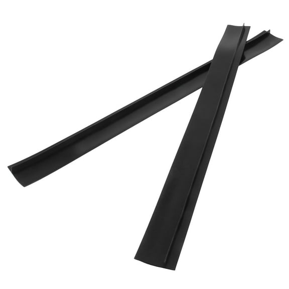 Silicone Stove Covers 2pcs, Heat Resistant Oven Filler Seal Between Stovetop and Counter Filler Sealing Strip Easy to Clean for Home Kitchen Countertop Stove 21in-Black