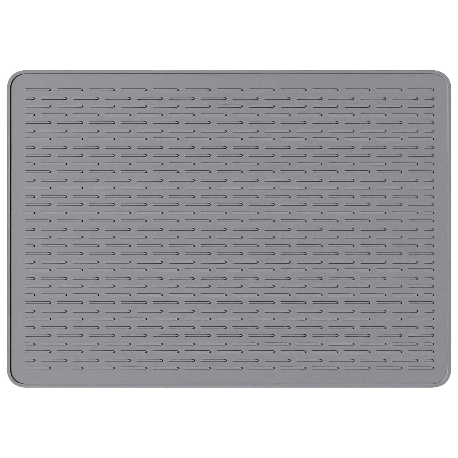 2MM Extra Large Silicone Mat, Silicone Mats For Kitchen Counter 47.3''x23.6'', Nonslip Heat Resistant Mat, Countertop Protector, Nonstick Waterproof Craft Mat Table Placemat(Light Gray)