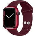 thumbnail image 1 of Silicone Strap for Apple Watch Bands for 44mm 45mm 40mm 41mm 42mm 38mm 45 mm Silicone Bracelet iWatch Bands,Apple Watch Strap Accessories for Series 3 6 5 SE 7 4 2 1 Band, 1 of 8