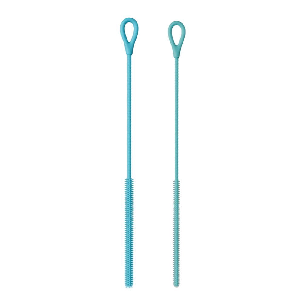 Silicone Straw Cleaner Brush Set, 2 Pcs Bendable Cleaning Brushes with ...
