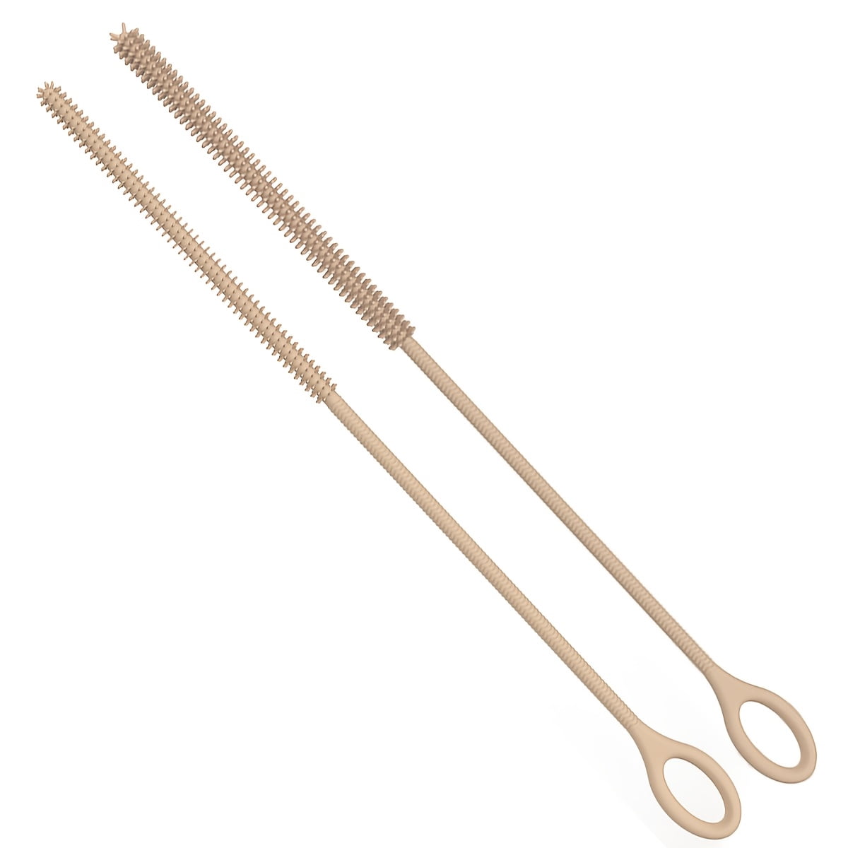 Silicone Straw Cleaning Brush | Extra-Long Slim Brush Head, Designed for Narrow Tubes, Easily Reaches into Lid Straws/ Bottle Straws/Thermos Cups, Food-Grade Flexible for Thorough Stain Removal