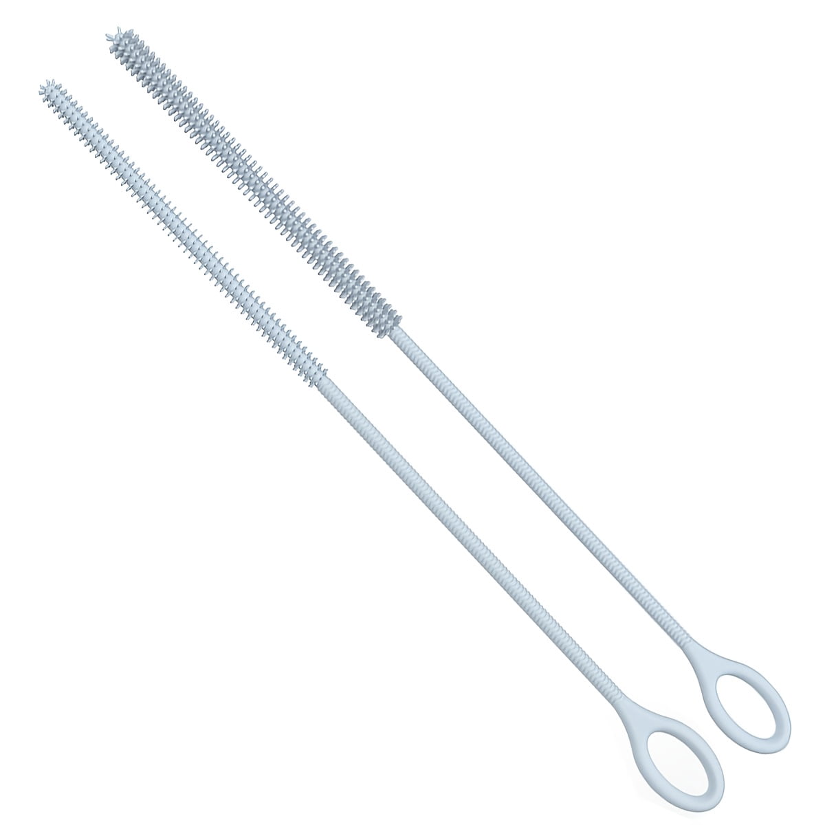 Silicone Straw Cleaning Brush | Extra-Long Slim Brush Head, Designed for Narrow Tubes, Easily Reaches into Lid Straws/ Bottle Straws/Thermos Cups, Food-Grade Flexible for Thorough Stain Removal