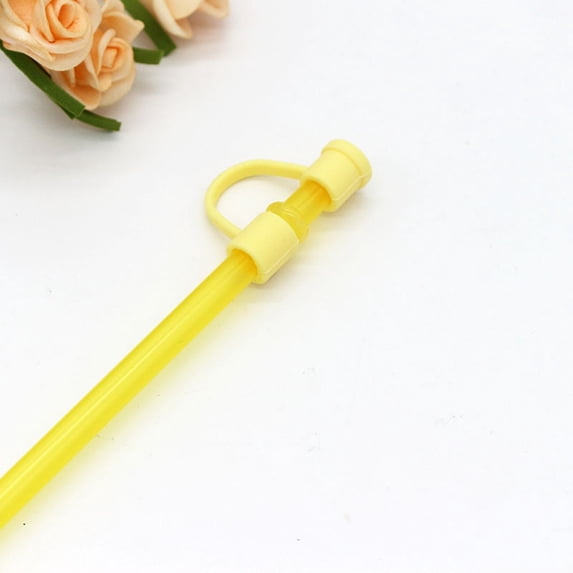 Silicone Straw Cover Set Reusable Drinking Straw Tips Compatible With 6 8mm For Traveling Picnicking Fitness Party Decoration