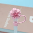 thumbnail image 1 of Silicone Straw Cover for Water Bottles | Splash-Proof Reusable Straw Topper | 0.4in Diameter Fits 9-11mm Straws | Cute Flower Design for Kids & Outdoor Use, 1 of 9
