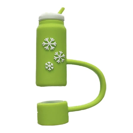 Silicone Straw Covers Cap Compatible With 20 30&40 Oz Cup 10mm Straw Toppers For 40 Oz Tumbler With Handle Dust Proof Straw Caps For Water Bottle