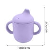 thumbnail image 1 of Silicone Sippy Cup with , 180ml Contra-Fall Training Cup for Infant, -Proof Snack Cup with Lid, BPA-Free Toddler Tableware Militaris Green, 1 of 5