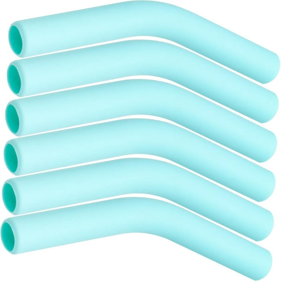 Silicone Straw Tips 6pcs Food Grade Reusable for 8mm Straw