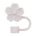 thumbnail image 1 of Silicone Straw Topper for 30 and 40 Oz ,Cute Cherry Blossoms Cover Cap,Splash Proof Topper,Reusable Straw Cap Cover,10mm Drinking Covers,Khaki - One Size, 1 of 9