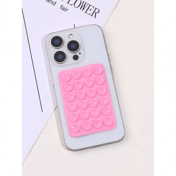 Silicone Suction Cup Phone Case Mount Double Sided, Phone Accessories Hands - Strong Grip Holder Selfies And Videos, Silicon Phone Stand And Android Light Pink