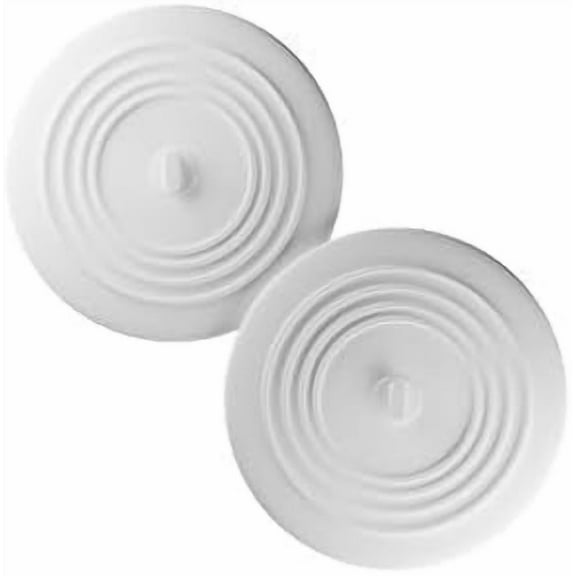 Silicone Suction Drain Cover Set – 2-Pack Stopper for Shower, Bathtub, Kitchen Sink & Laundry Drains