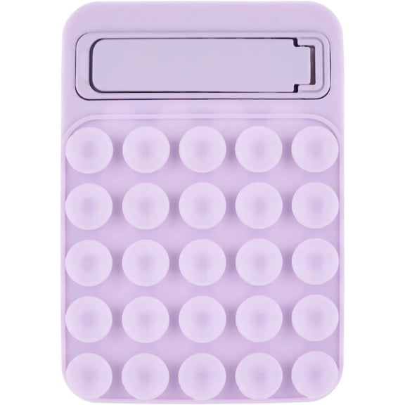 Silicone Suction Stick Phone Grip with Kickstand Fits for iPhone, Lavender 25 suction cup grip any smooth surface, built-in kickstand for vertical or horizontal, fits all phone case, for video creato