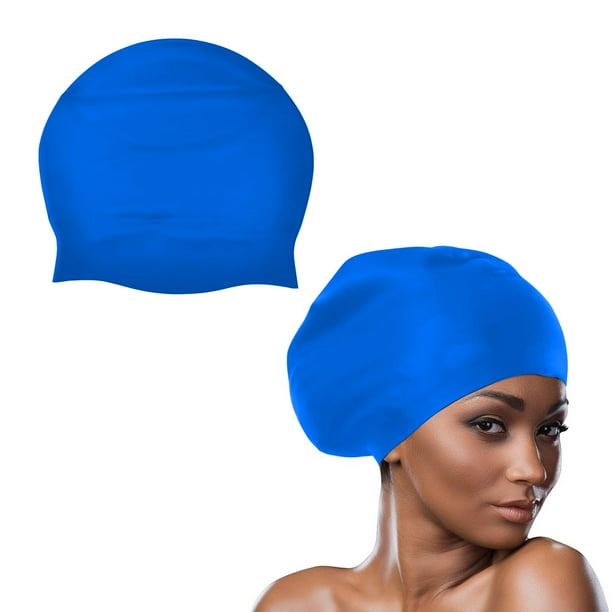 Silicone Swim Cap, Extra Large Swimming Cap for Braids and Dreadlock Long Hair for Adult Unisex