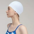 thumbnail image 1 of Silicone Swim Cap for Women & Men - Non Slip Swimming Pool Hat for Long/Short Hair, Watertight Comfortable Bathing Cap for Surfing, Swimming, Paddling, Pool Party - Lightweight & Durable, 1 of 6