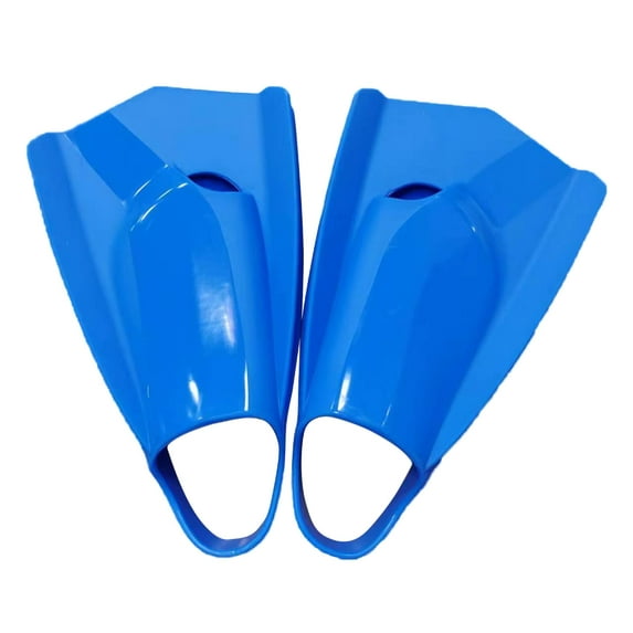 Silicone Swimming Fins Travel Size Flippers Short Snorkeling Fins Comfortable Swim Training Fins for Lap Swimming Pool