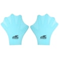 thumbnail image 1 of Silicone Swimming Gloves Webbed Swim Gloves Water Resistance Training Gloves Blue 1 Pair, 1 of 6