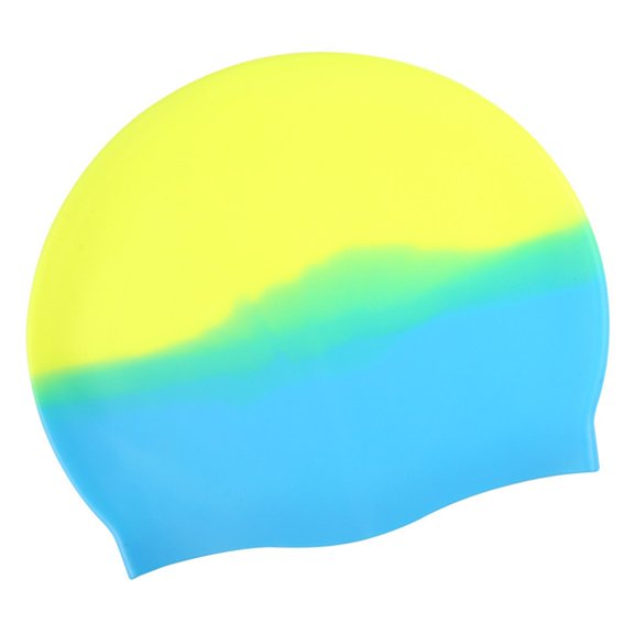 Silicone Swimming Hat Gradient Color Swimming Caps Diving Hat Swim Caps Bathing Hat for Women and Man