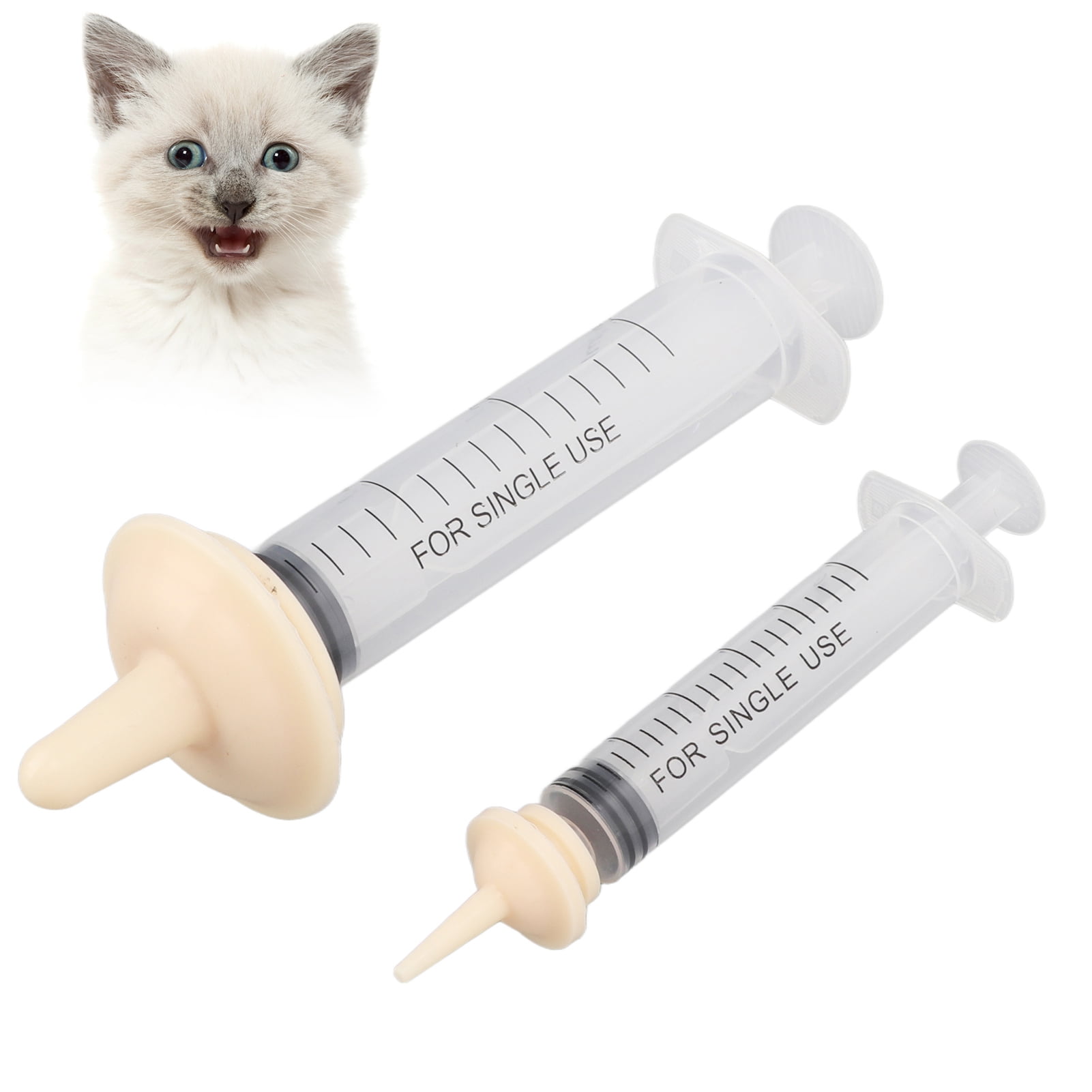 Silicone Syringe Feeder, Concave Convex Handle Dog Syringe Dispenser