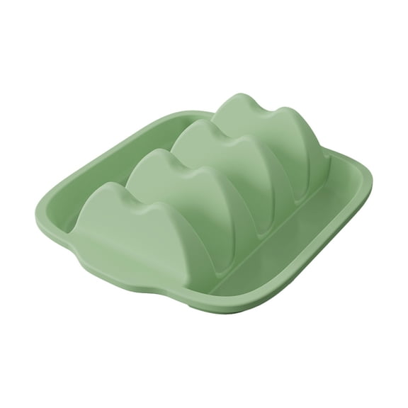 Silicone Taco Holder Set – Reusable Stand with Dividers, Non-Slip Taco Tray Rack for T,tacos holder,taco plates with dividers