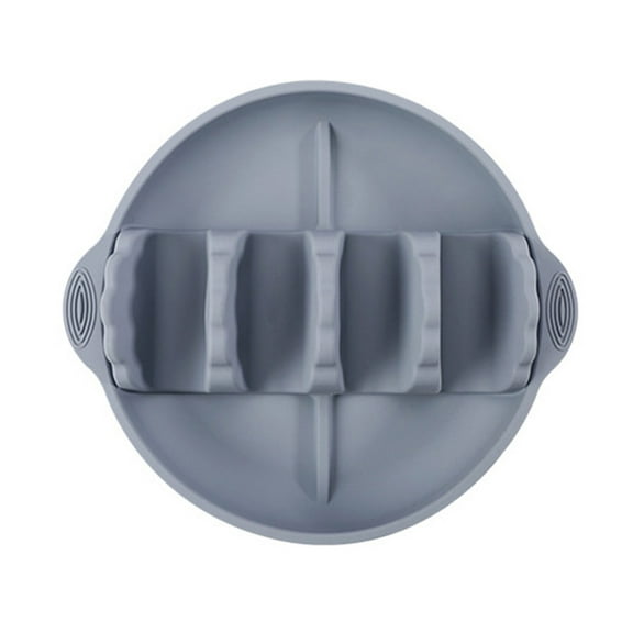 Silicone Taco Holders 4-Slot Taco Stand, Leakproof Tray for Hard Soft Shell Tacos, Party Serving Platter for Nachos, Dishwasher Safe, Foldable, Serving Trays