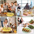 thumbnail image 1 of Silicone Taco Holders Set of 4, 9.76" Taco Plates with Dividers Reusable Taco Bar Serving Set For a Party, Silicone Taco Shell Holder for Fits into 4 Tacos, Dishwasher & Microwave Safe$$, 1 of 7