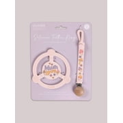 JuJuBe Mushy Love Teether Ring with Clip