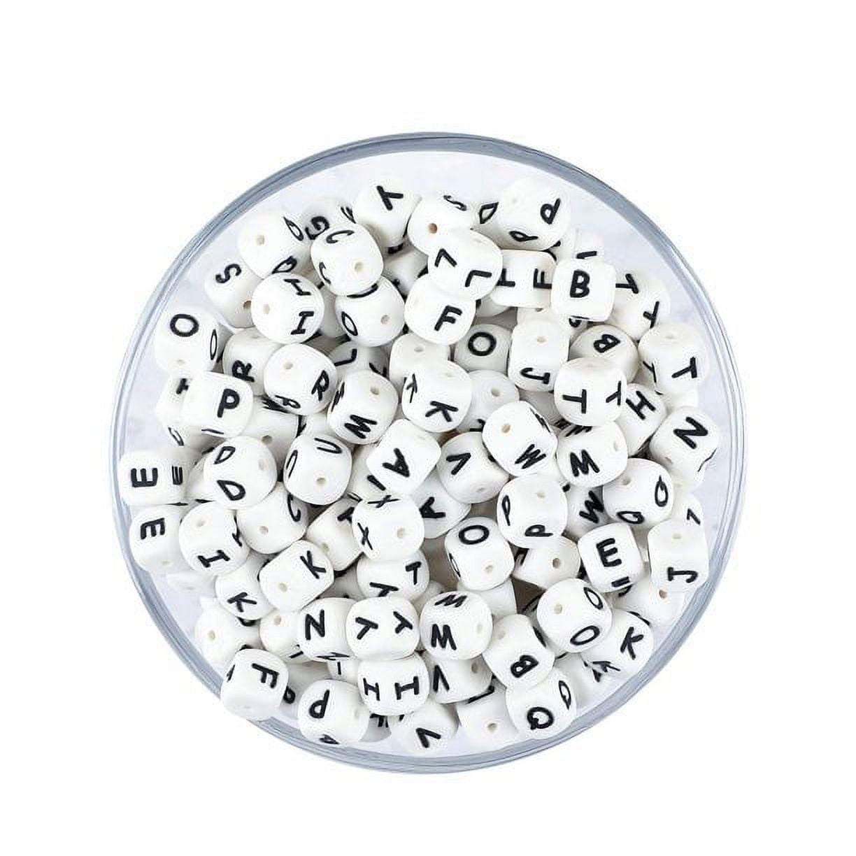 104 Pieces Silicone Bead Alphabet Letter Beads For Name Silicone Letter  Beads Diy Necklace Bracelet Beads Nursing Necklace