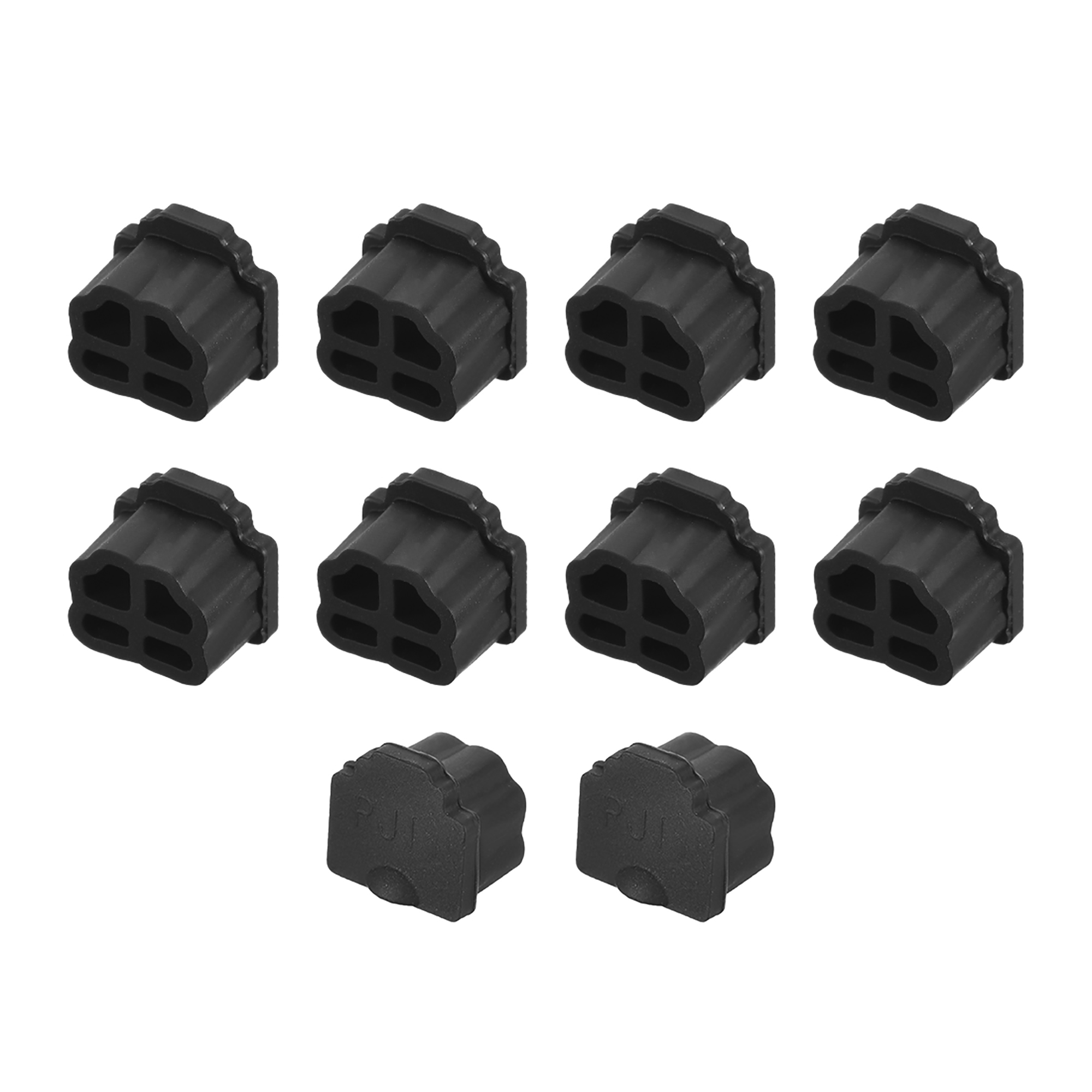 Silicone Telephone Modular Port RJ11 Anti-Dust Stopper Cap Cover Black ...