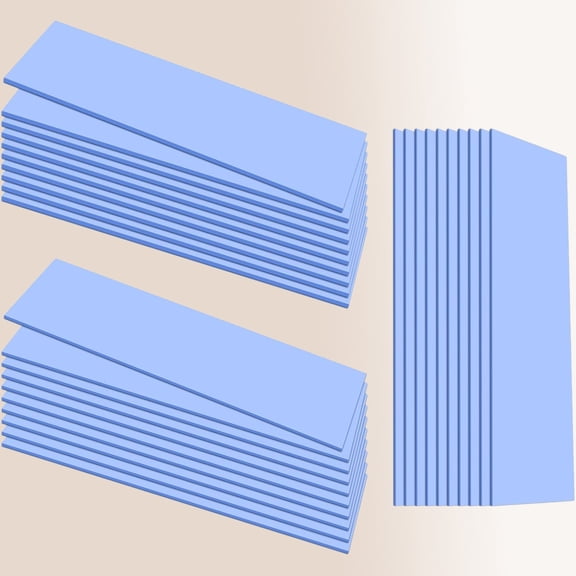 Silicone Thermal Pads, Reusable Thermal Pad for GPU CPU SSD, Conductive Heatsink Thermal Pad for Chip LED IC Heat Conduction, Blue
