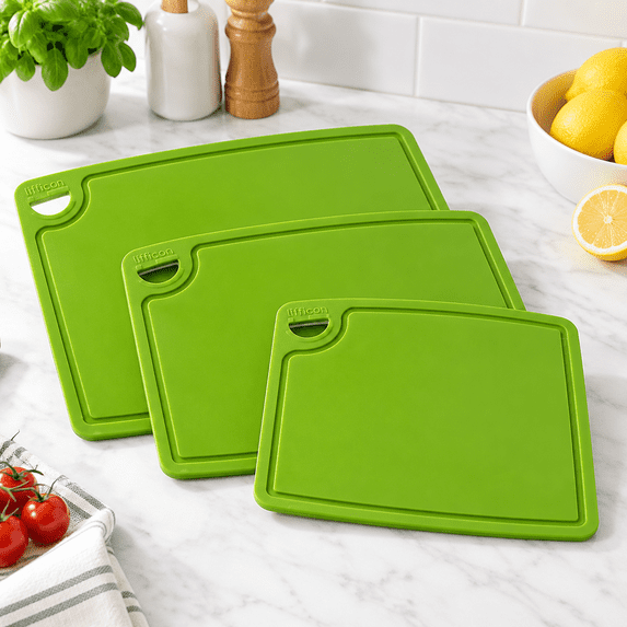 Silicone Thickds Mats Set Of 3 Foldable & Flexible Design Juice Grooves ...