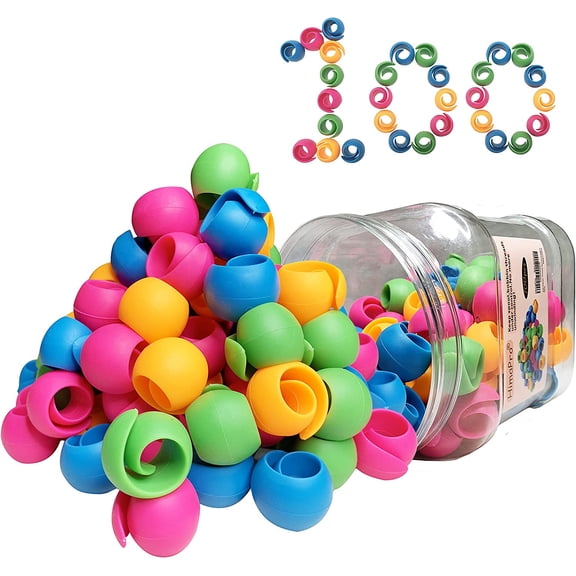 Silicone Thread Spool Huggers - Prevent Thread Tails from Unwinding - No More Loose Ends -(100 PCs in a Bucket)