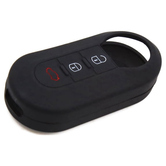 Silicone Three Button Car Remote Key Cover Case Protective Fit for Fiat 500 Viaggio Ottimo