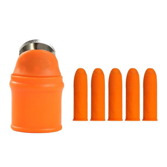 Silicone Thumb Cutter Set With Finger Guards And Cradles For Harvesting Vegetables Fruit Efficient Gardening Tool