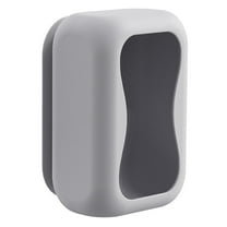 Silicone Tissue Box Holder with Suction Cups - Wall Mount Paper Towel Dispenser Container for Bathroom, Kitchen, Vanity Organizer, Wet Wipe Storage Solution