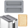 thumbnail image 1 of Silicone Toaster Cover - Universal Heat-Resistant Appliance Protector, Dust Prevention Cover, Fit for 2-Slice Toasters, Dishwasher Safe Fits 6.2x4.1 Inch Grey, 1 of 8