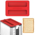 thumbnail image 1 of Silicone Toaster Cover - Universal Heat-Resistant Appliance Protector, Dust Prevention Cover, Fit for 2-Slice Toasters, Dishwasher Safe Fits 6.2x4.1 Inch Red, 1 of 3